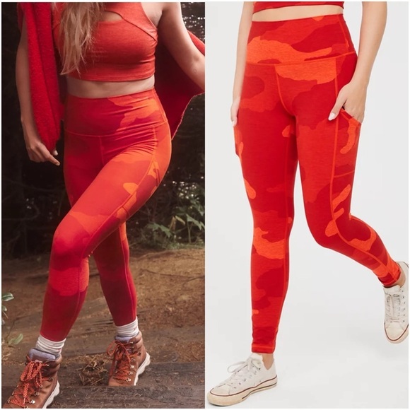 aerie Pants - AERIE The Hugger High Waisted Pocket Leggings In Sundried